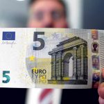 New Five euro banknotes