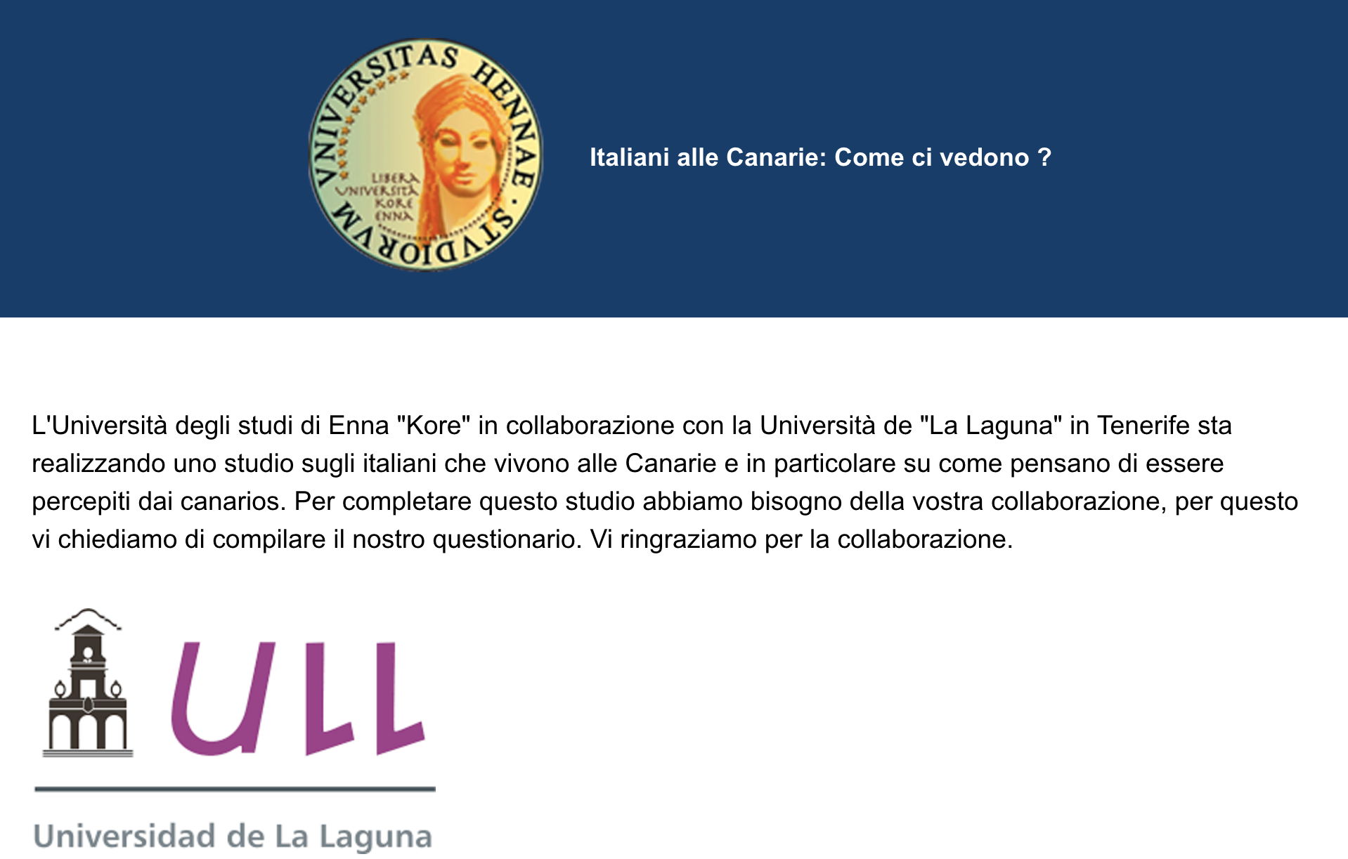 Italiani alle Canarie: come ci vedono? Una ricerca universitaria tenta di scoprirlo