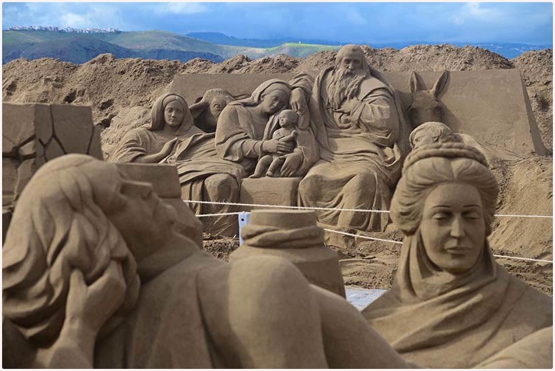 9 ARTISTI PROVENIENTI DA DIVERSE PARTI DEL MONDO DARANNO FORMA ALLA PRESEPE DI SABBIA DI LAS PALMAS 9 ARTISTI PROVENIENTI DA DIVERSE PARTI DEL MONDO DARANNO FORMA ALLA PRESEPE DI SABBIA DI LAS PALMAS